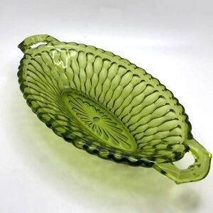 Vintage Honeycomb Oval Pickle Dish